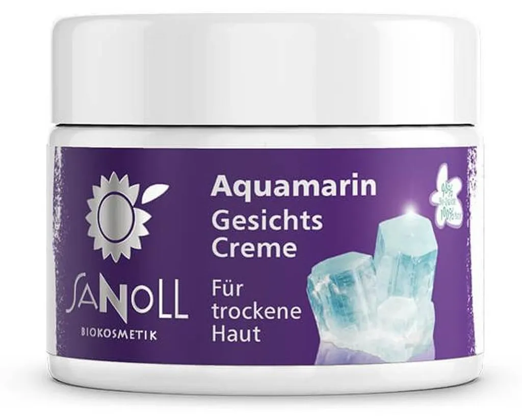 Crème Visage Aigue-marine 50ml - Soin Hydratant Intense Peau Sensible