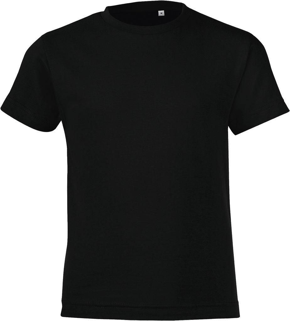 SOLS Kinder Regent Kurzarm T-Shirt PC2798 (10 Jahre (140)) (Tiefschwarz)