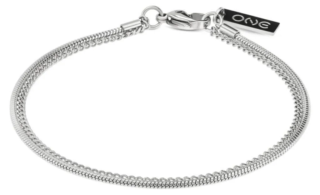 Bracelet Ao Oamb5104Ss en Acier Inoxydable Argenté pour Femme et Homme