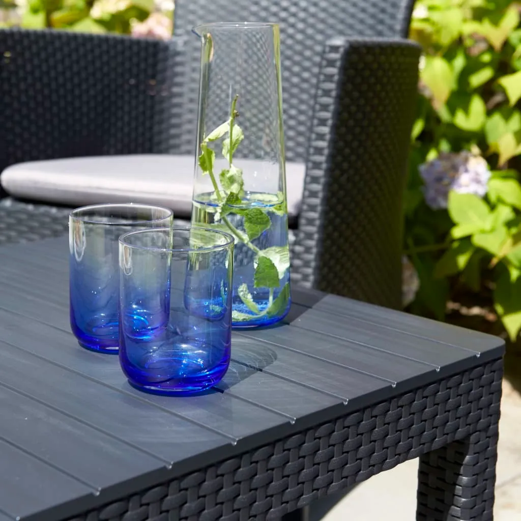Table de jardin modulable Allibert Lyon 2 en 1 gris graphite - 25