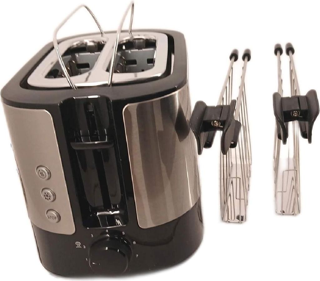 Philips Toaster Küchengeräte Viva Edelstahl Silber Schwarz 730 Watt elegant praktisch