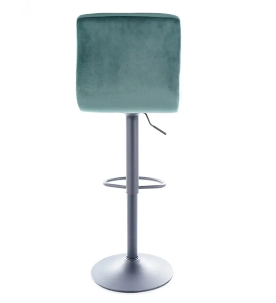 Sedia da Bar LEONORA Verde e Nero - Sgabello Elegante per Cucina - 7