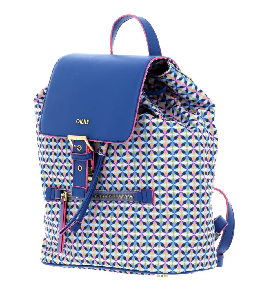 Oilily Cylinder Backpack Ensign Blue - Sac à Dos de Loisirs Multicolore - 2