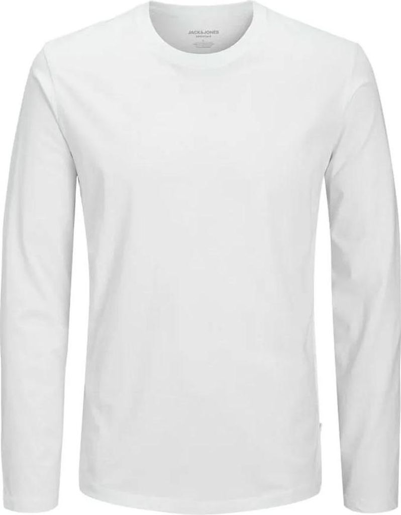 Jack & Jones Organic Basic Langarm-t-shirt Weiß M Herren Weiß M