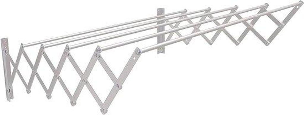 Ausziehbarer 80cm Alu-Trockenständer silber