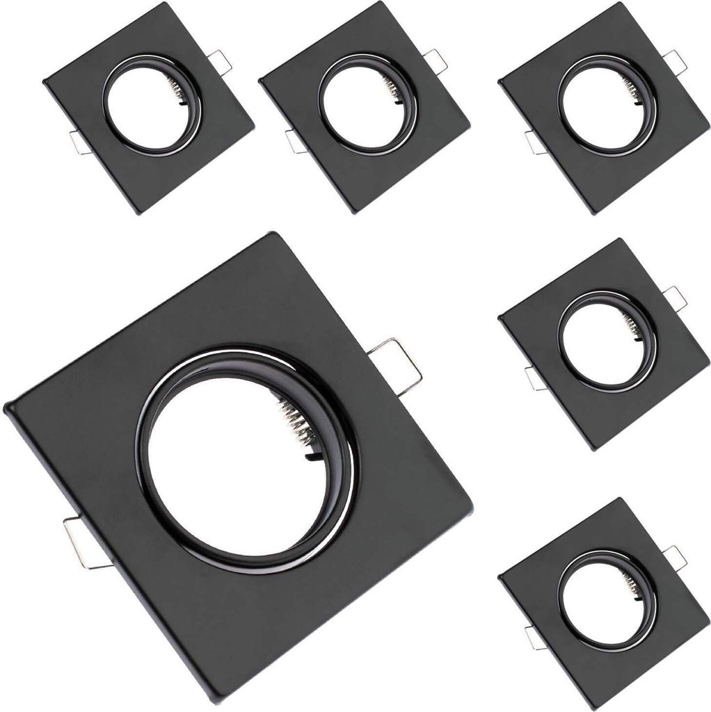 LUMILED 6x zapustené bodové svietidlá otočné ploché body Obrázok produktu 