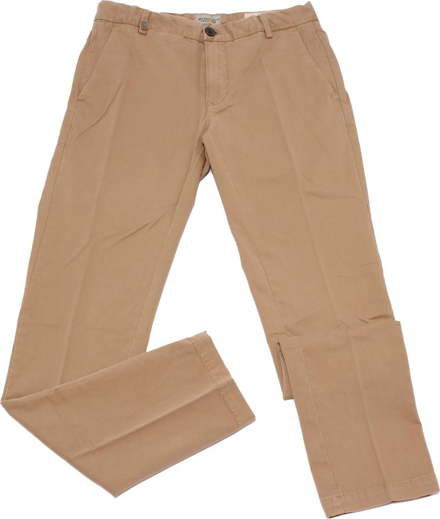 7698K Pantalone uomo BEVERLY HILLS POLO CLUB beige EFFECT VINTAGE Mann