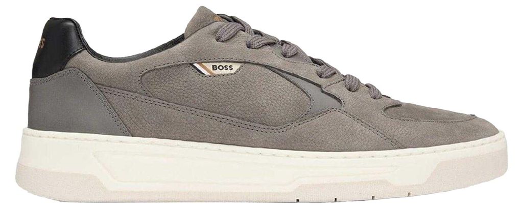 Boss - "Baltimore" Sneaker für Herren, Canvas GT17984 (41 EU) (Mittelgrau)
