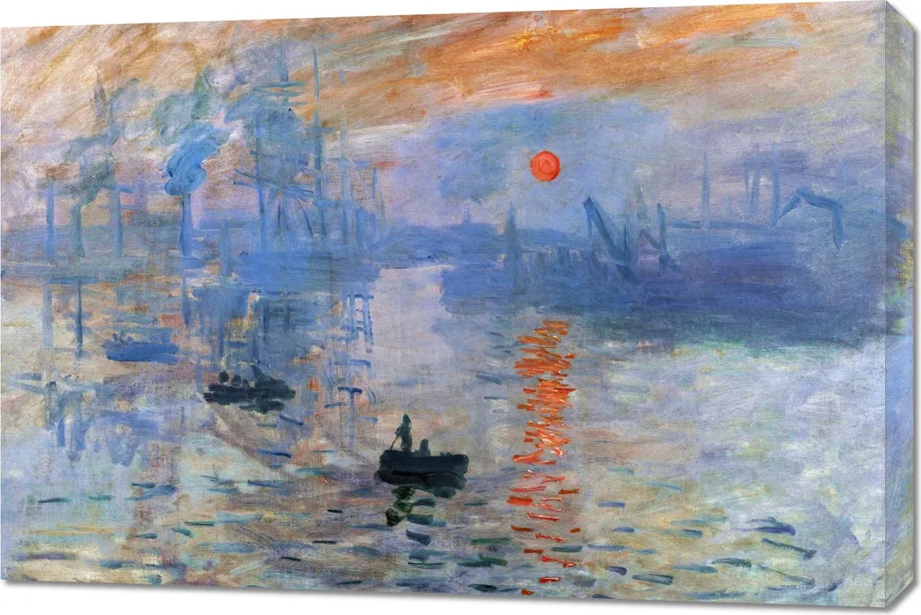 Offerta Quadro Monet 90x60 Impressione Levar del Sole - Tela Salotto
