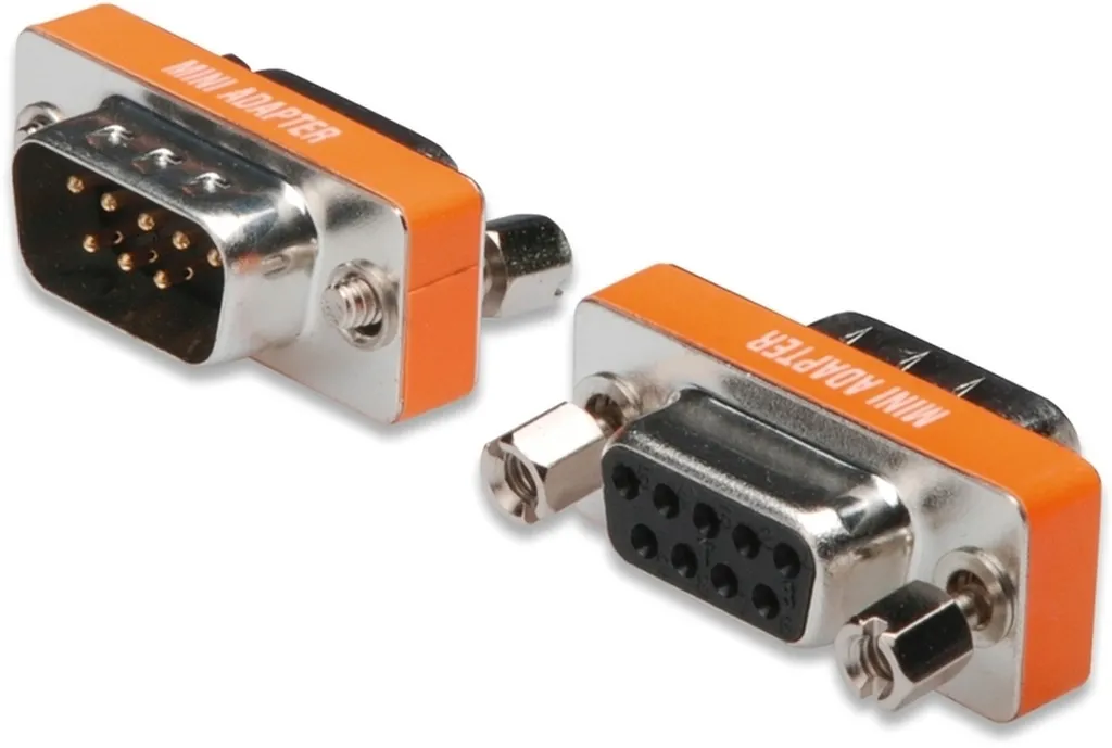 Adattatore mini null modem DIGITUS D-Sub9 M/F