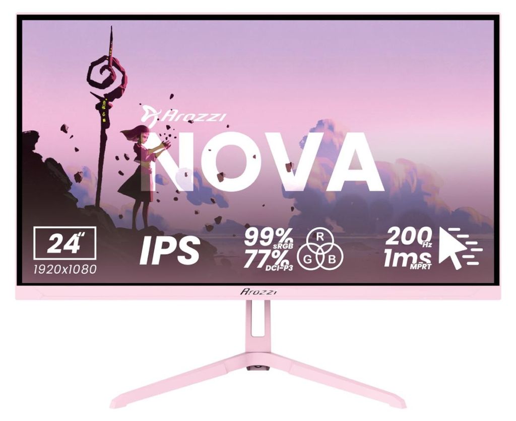 Arozzi Nova 24" Écran Gaming - 1920x1080 - Full HD IPS - Image du produit 