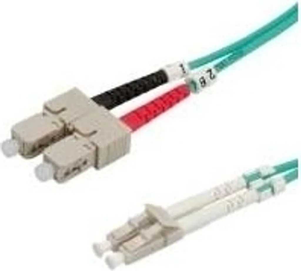 Jarretière Optique Multimode OM3 LC-SC 2m - Cordon de Brassage ROLINE - 2