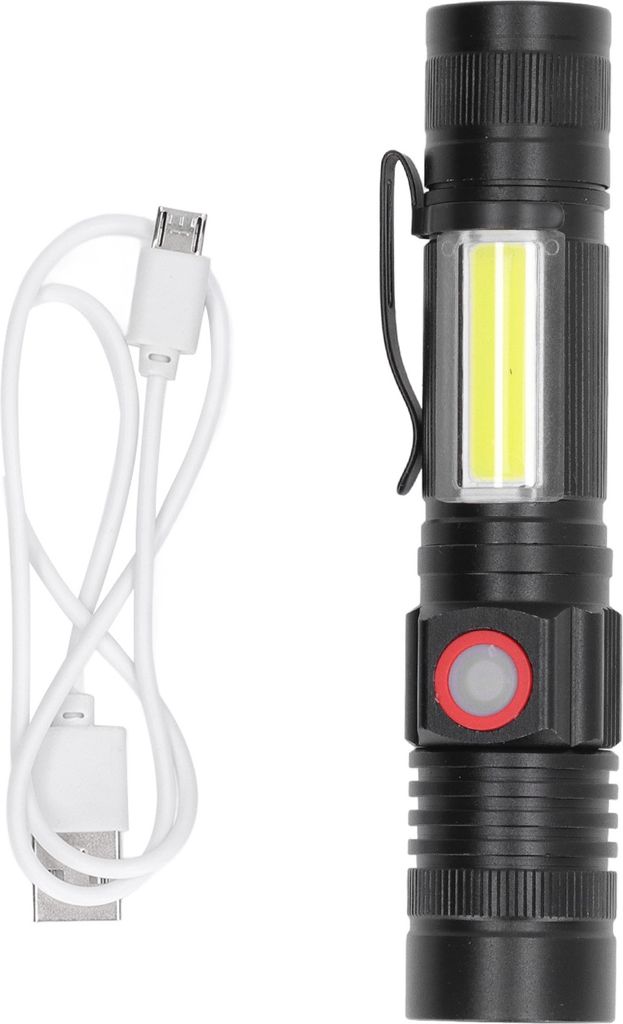 USB-wiederaufladbare Taschenlampe, tragbare Mini-Magnet-Arbeitstaschenlampe, zoombare LED-Arbeitsfackel für Outdoor-Aktivitäten