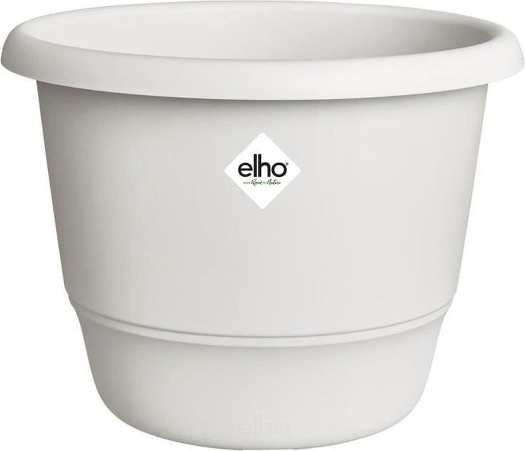 Elho Übertopf Amiga Kunststoff weiß Ø 39 x 29 cm