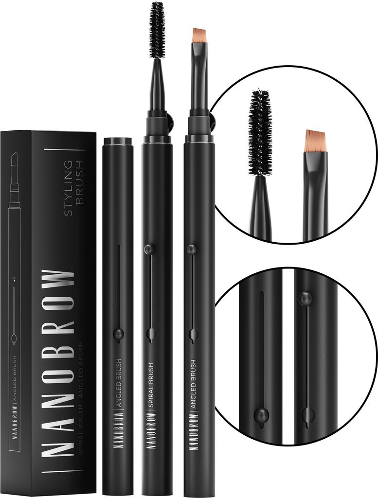 Set Pinsel & Bürste für Augenbrauen Nanobrow Styling Brush - Augenbrauen-Make-up
