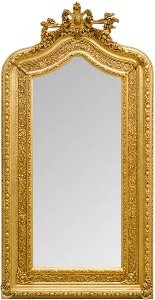 Prunkvoller Casa Padrino Barock Wandspiegel 108 x H. 207 cm - Barock Spiegel