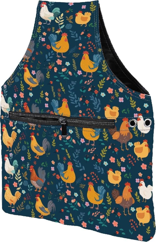 Haan Garen Tasche Blumen Hühner Lustige Beutel Gehäkelte Beutel Stricken Aufbewahrung Knäuel Tragbar für Häkeln Tote Handgelenk Nadeln Zubehö...