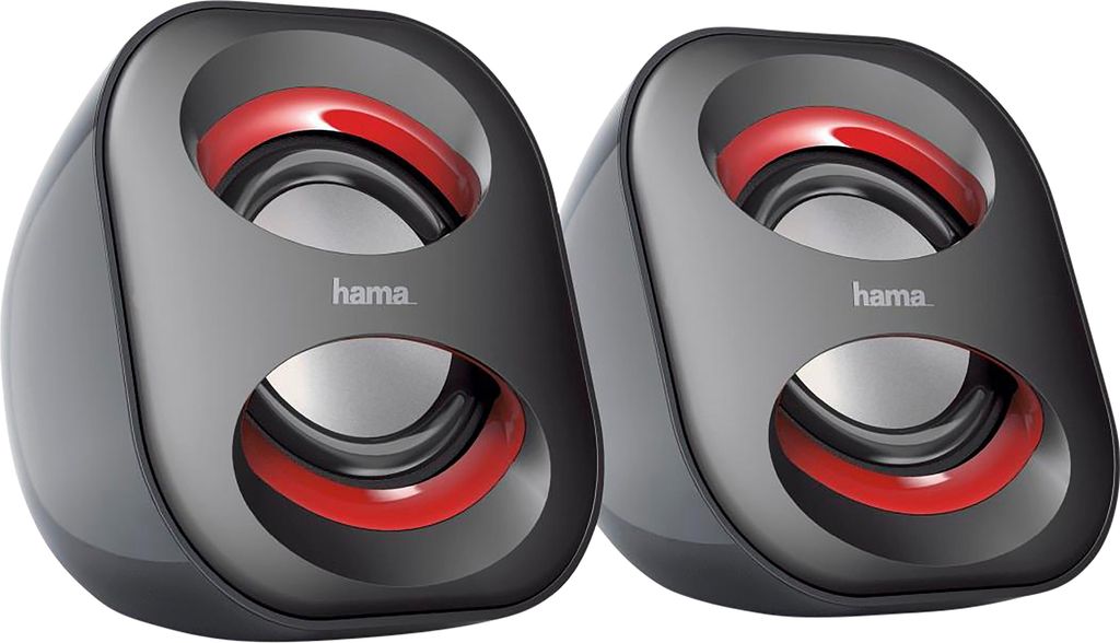 hama Sonic Mobile 183 Lautsprecher schwarz, rot Produktbild 