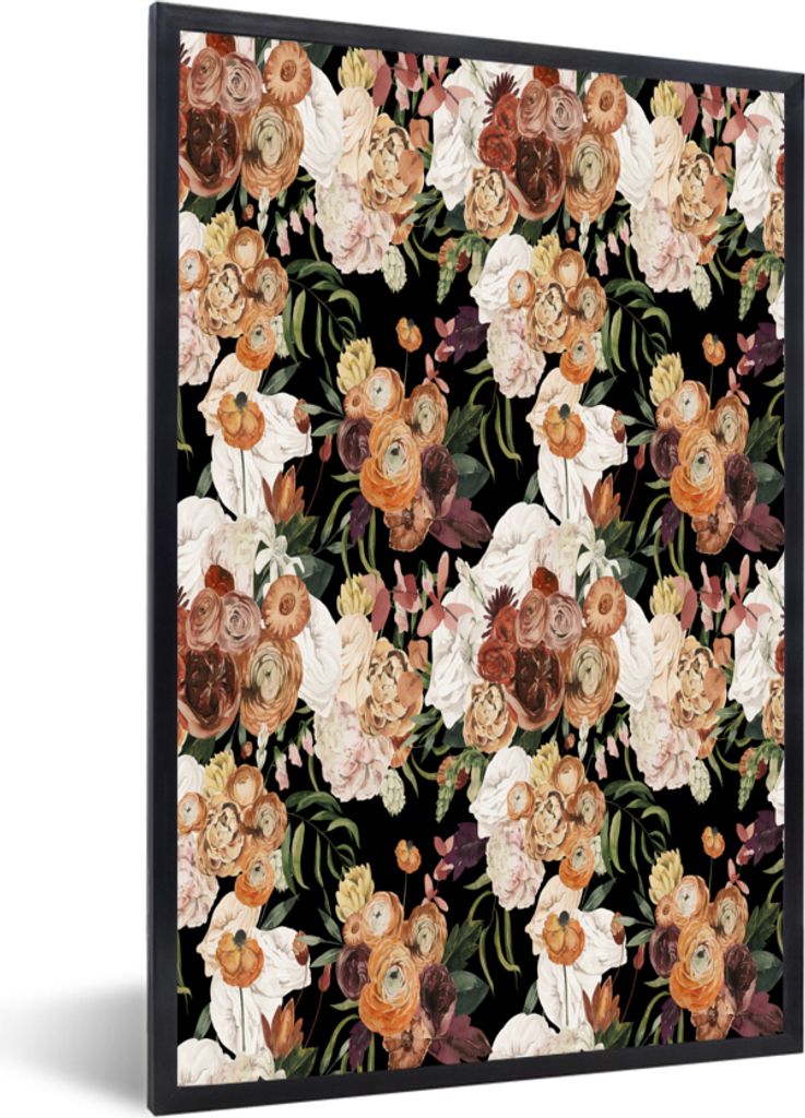 MuchoWow® MuchoWow® Gerahmtes Poster Blumen - Rosen - Produktbild 