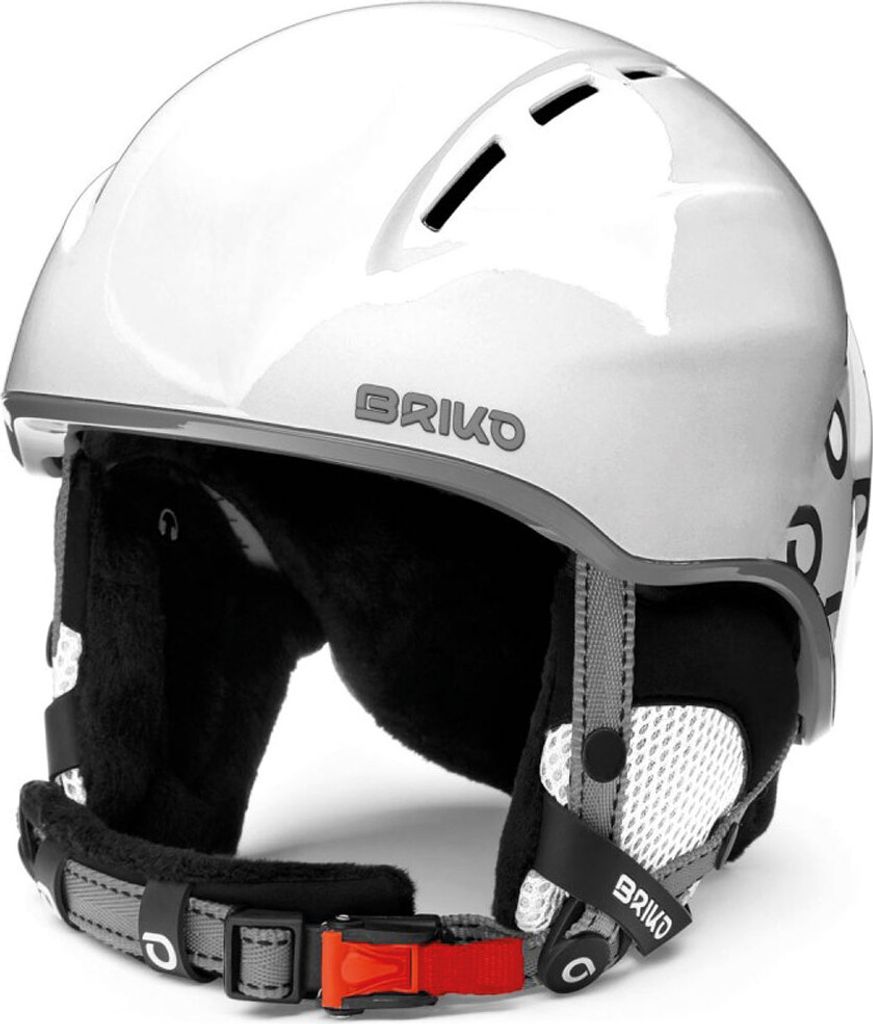 BRIKO Skihelm Kinder KODIAKINO A10 Grösse XS Kopfumfang 49 bis 52 cm white/silver