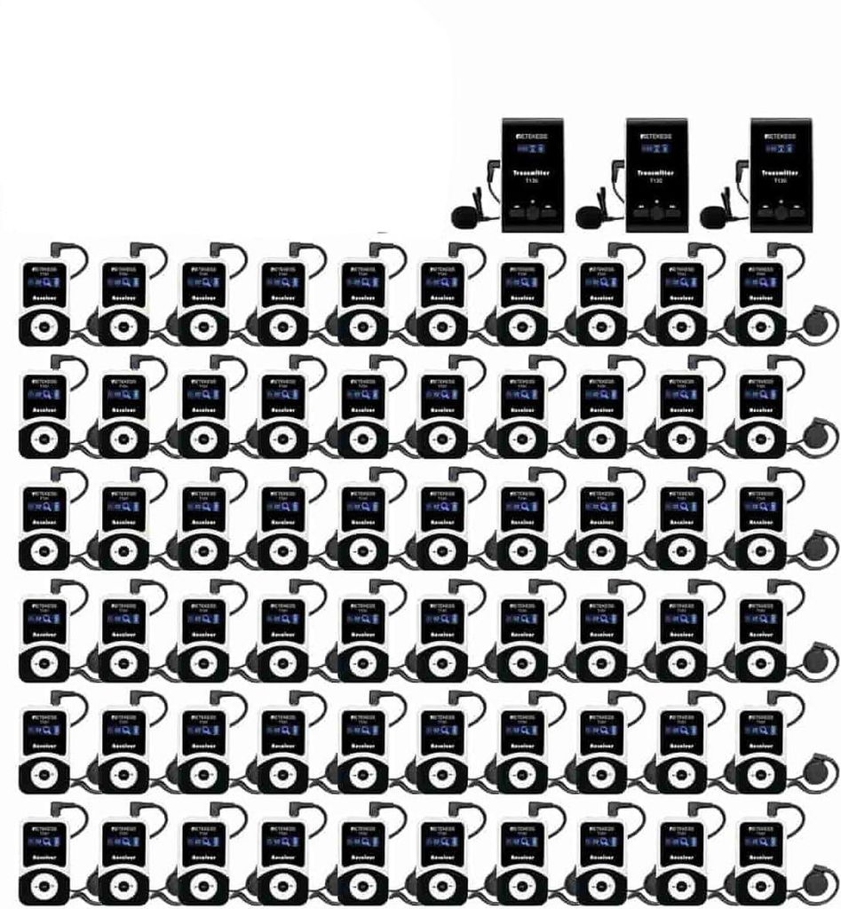 Sistema di audioguida wireless Retekess T130-T131, sistema Immagine del prodotto 