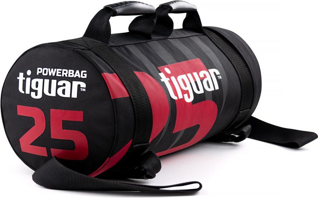 tiguar Powerbag 25 kg V3 Sandbag für Functional Fitness, Krafttraining & Outdoor-Workouts, robust, wasserdicht, rutschfest, 54 cm Länge, 22 cm D...