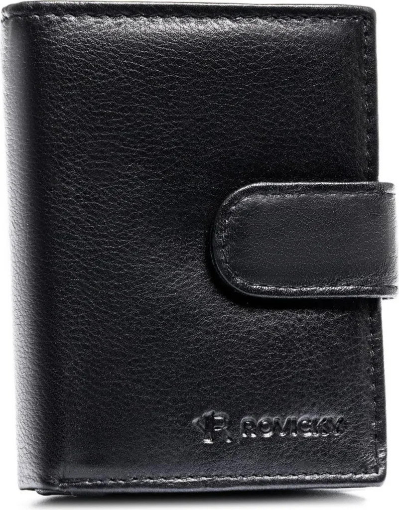 Portafoglio Rovicky 307520 in Vera Pelle - Uomo, RFID e Design Verticale