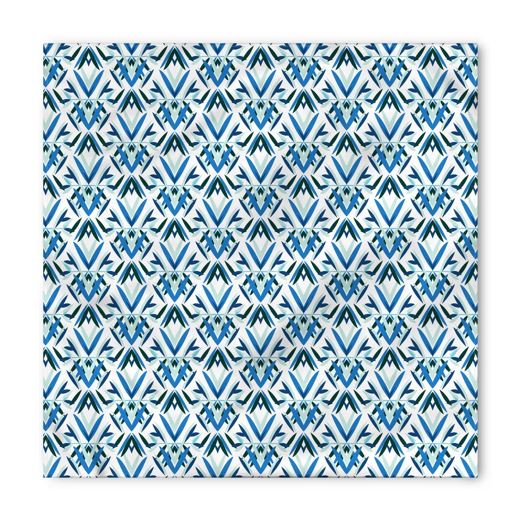 Accessorio Pet Chic: Bandana Astratta Verde e Blu ABAKUHAUS 55cm - 2