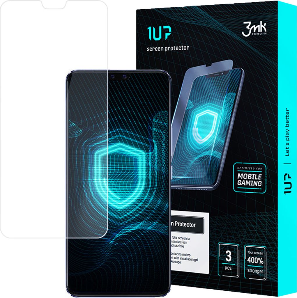 3mk Display Schutzfolie 1UP für Vivo S7T 5G transparent Gaming (3 Stück)