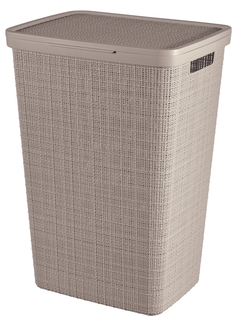 Wäschekorb aus Jute, taupe, 58 l Produktbild 
