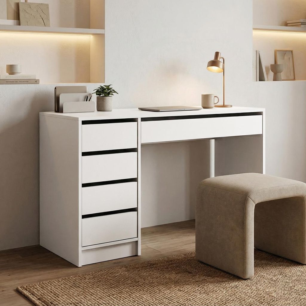 Beautysofa - Schreibtisch 120 cm, Moderner Computertisch Produktbild 