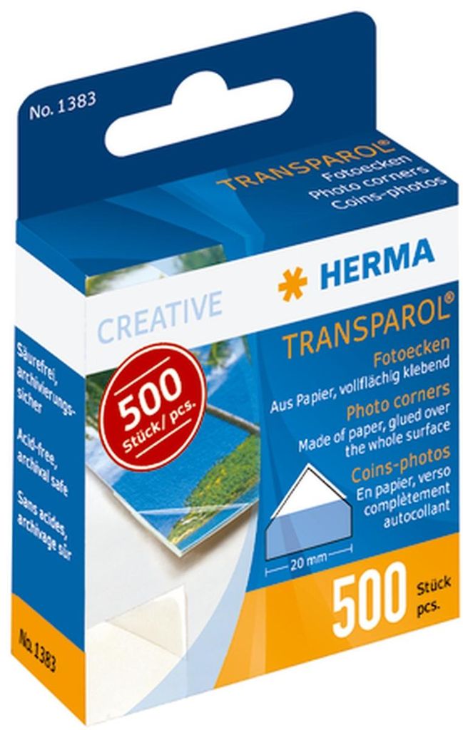 Fotoecken Transparol Spenderpackung mit 500 Stück Packung Produktbild 