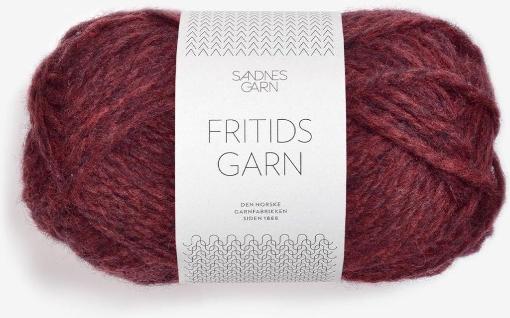 Fritidsgarn col. 4363 wine red ca. 70 m 50 g