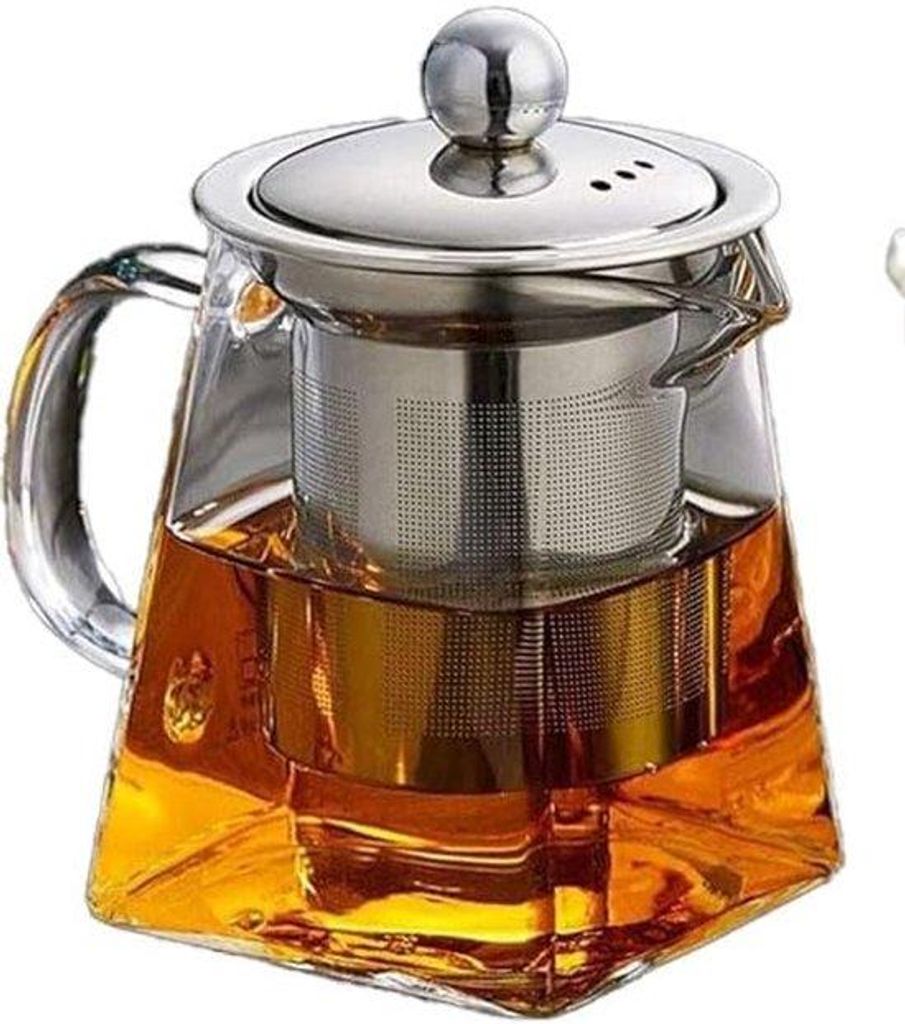 Skleněná konvice na čaj s sítkem, 750 ml, průhledná, Obrázek produktu 