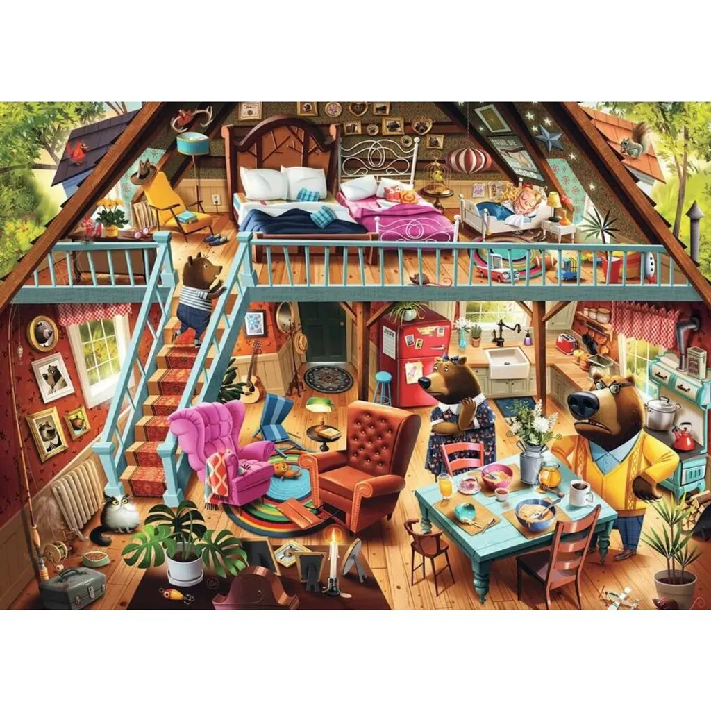 Puzzle détente Macha et les trois ours 1000 pièces - Idée cadeau adulte