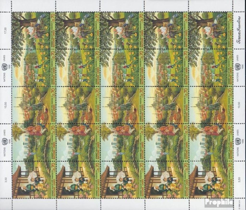 Briefmarken UNO - Genf 1996 Mi 292-296Klb Kleinbogen (kompl.Ausg.) gestempelt HABITAT II