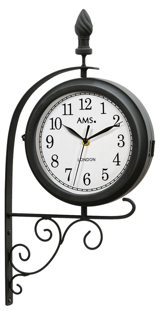 AMS Quarz-Wanduhr, Quarzwerk, 24x54x9cm, 9433 Produktbild 
