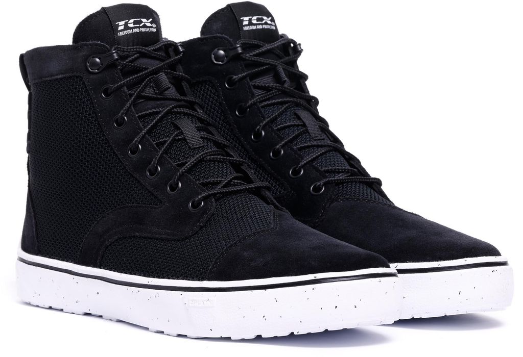 TCX Dartwood Tex Motorrad Schuhe, schwarz/weiß, 47