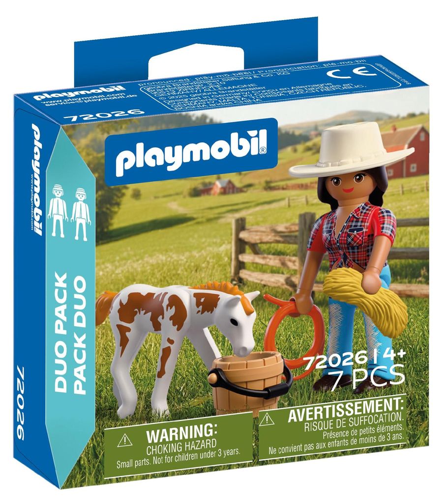 PLAYMOBIL DuoPack Cavallerizza con puledro Immagine del prodotto 