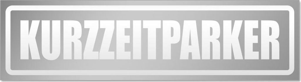 Kurzzeitparker invertiert Magnetschild Schild magnetisch
