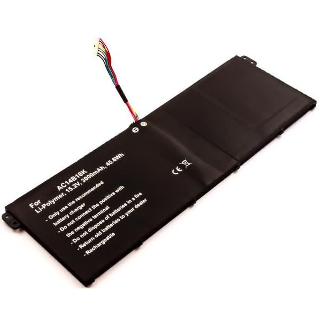 Akku für Acer Aspire V3-371-37T9 Li-Pol 15,2 Volt 3000 mAh schwarz.