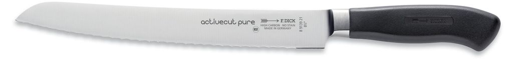 F. DICK activecut pure Brotmesser mit Wellenschliff (Klingenlänge 21 cm, 56 HRC)