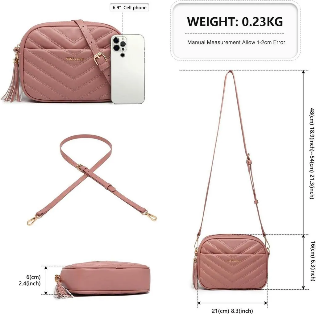 Miss Lulu Borsa In Ecopelle Con Tracolla – Design Geometrico A Blocchi Di Colore, Capiente Per Tablet 9,7'' E Oggetti Quotidiani