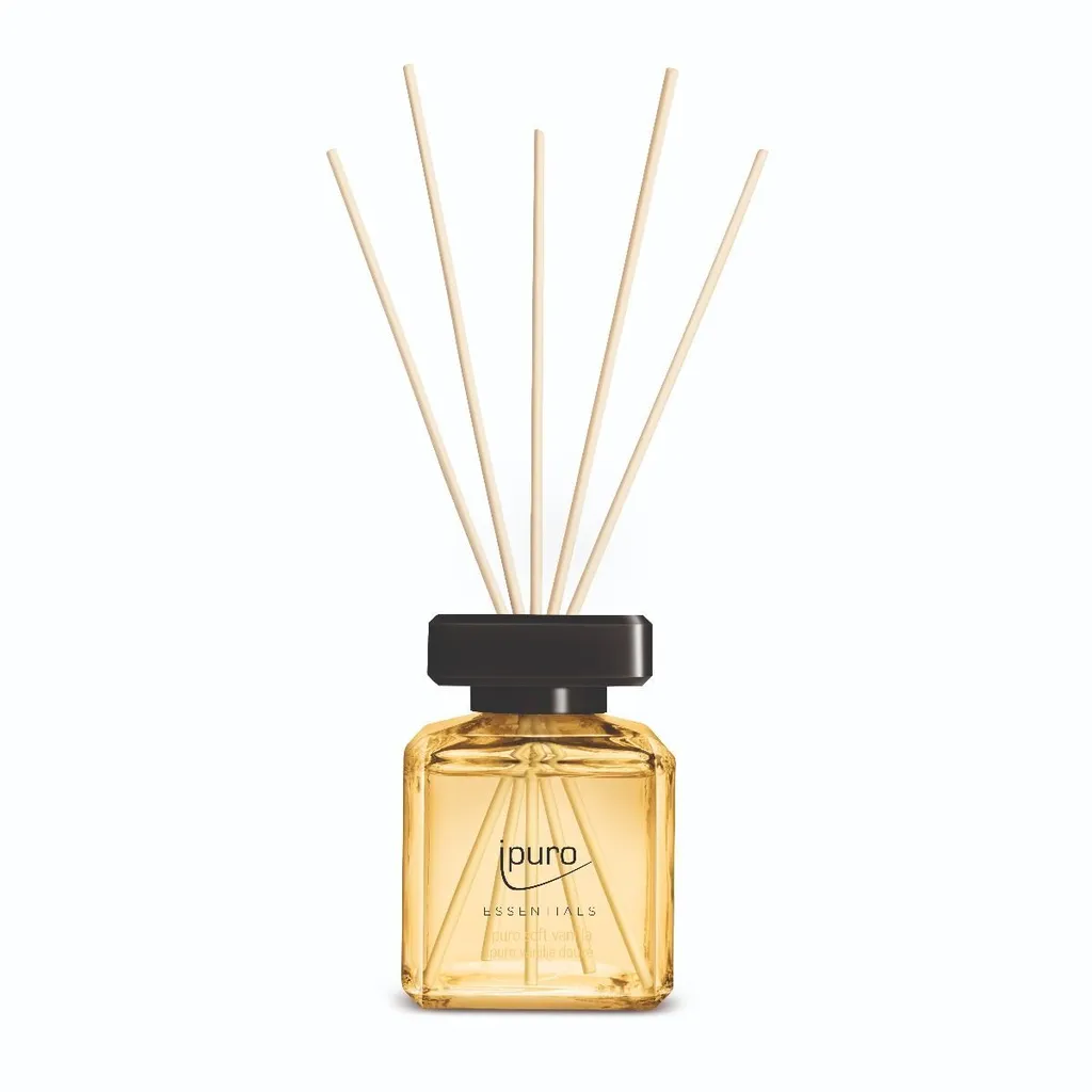 Diffuseur de Parfum Soft Vanilla Ipuro 200 ml avec Bâtonnets en Rotin
