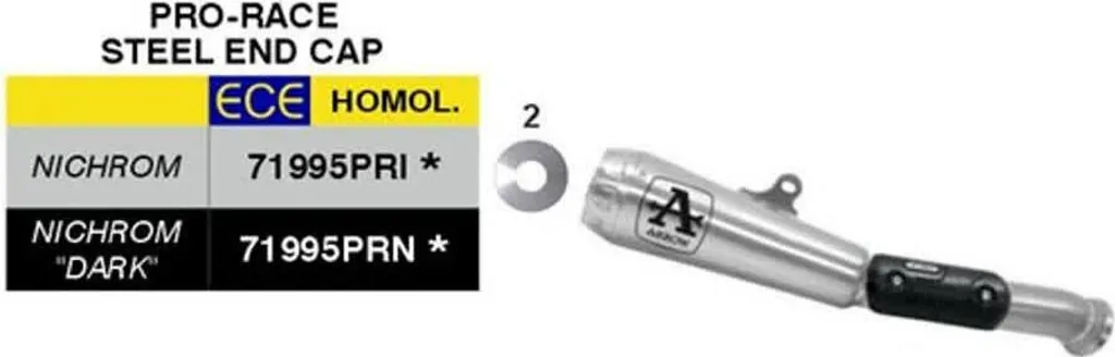 Échappement ARROW Pro-Race Slip-On Inox pour CF Moto 800 NK Homologué