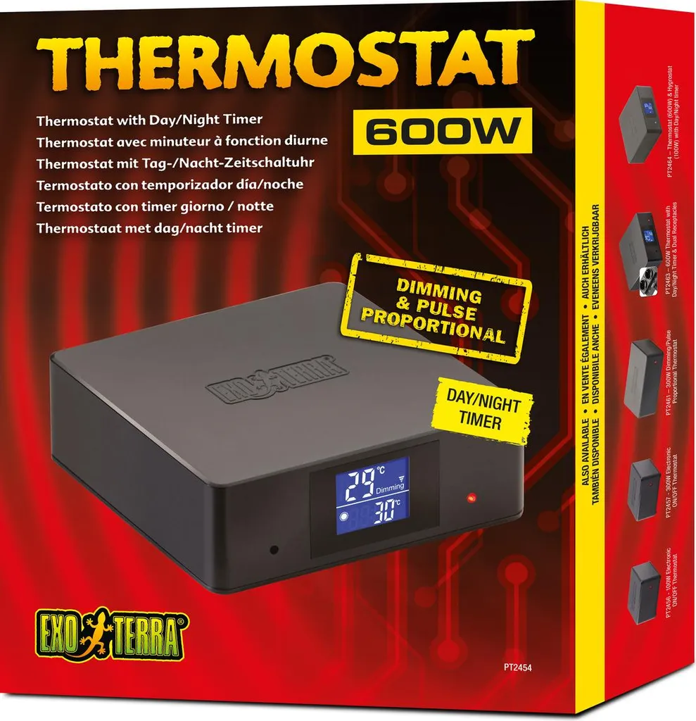Exo Terra Termostato 600W con Timer Giorno/Notte | Controllo Rettili - 1
