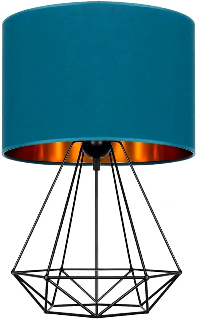 Lampe turquoise et or série N230-N1-TG - Luminaire de bureau moderne
