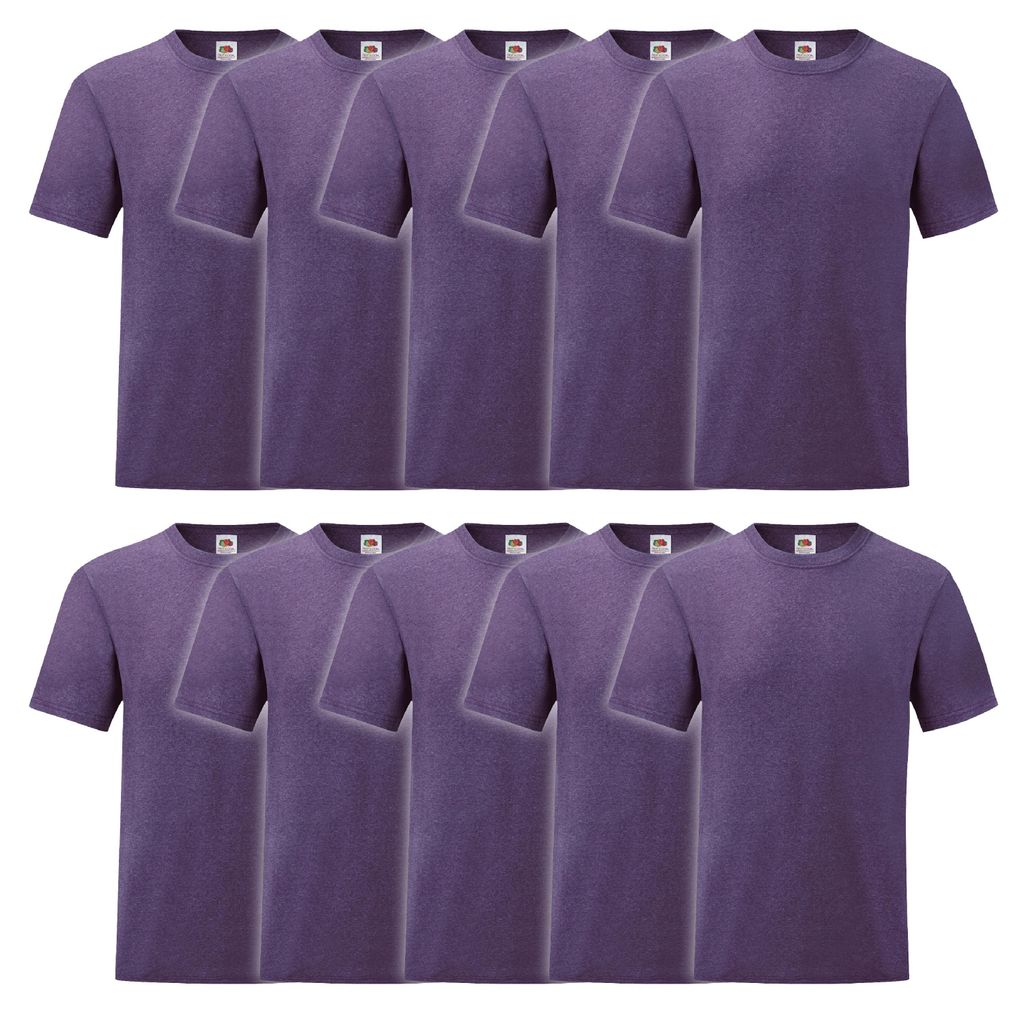 10er Pack Fruit of the Loom Valueweight T-Shirt Farbe: Produktbild 