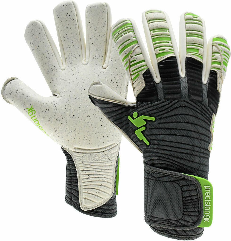 Precision - "Elite 2.0" Torhüter-Handschuhe für Herren/Damen Unisex RD1463 (10) (Grau/Grün/Weiß)
