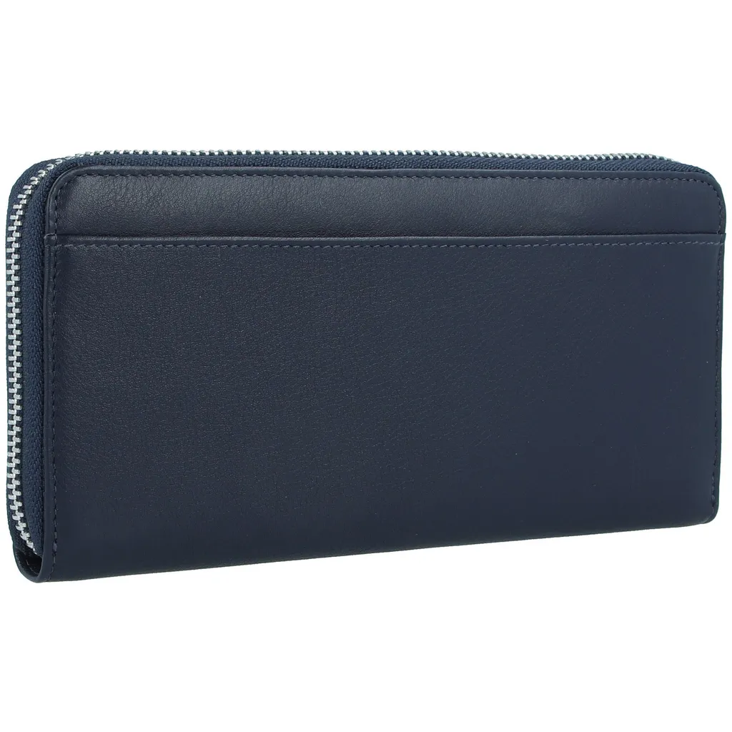 Porte-monnaie anti-perte en cuir véritable avec compartiments larges - 9